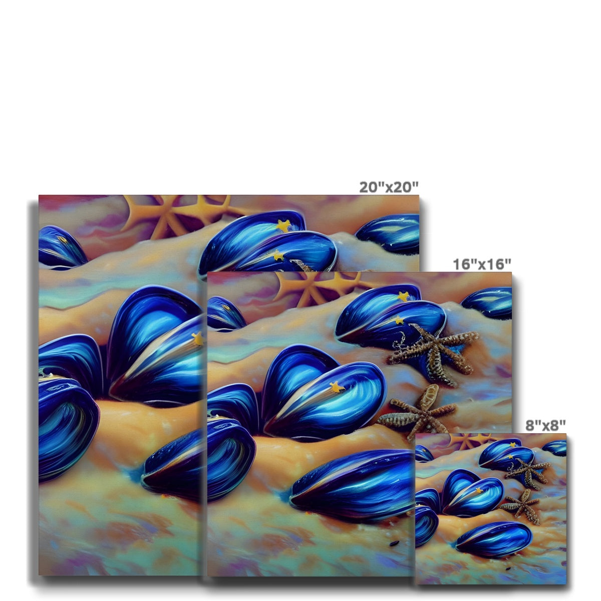 Beautiful Mussles At The Beach Eco Canvas Prodigi