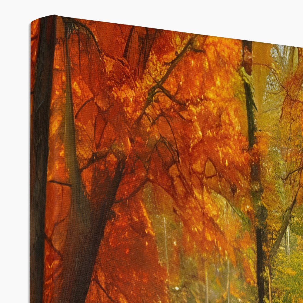 Forest kissed by Autumn  Eco Canvas Prodigi