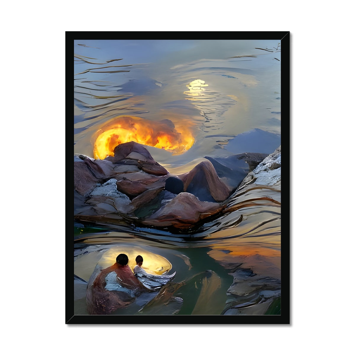 Mountains at Sunset Framed Print Prodigi