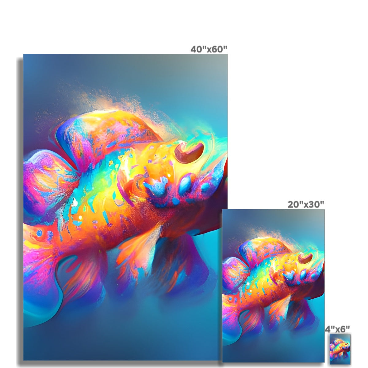 Big ol' Fish Fine Art Print Prodigi