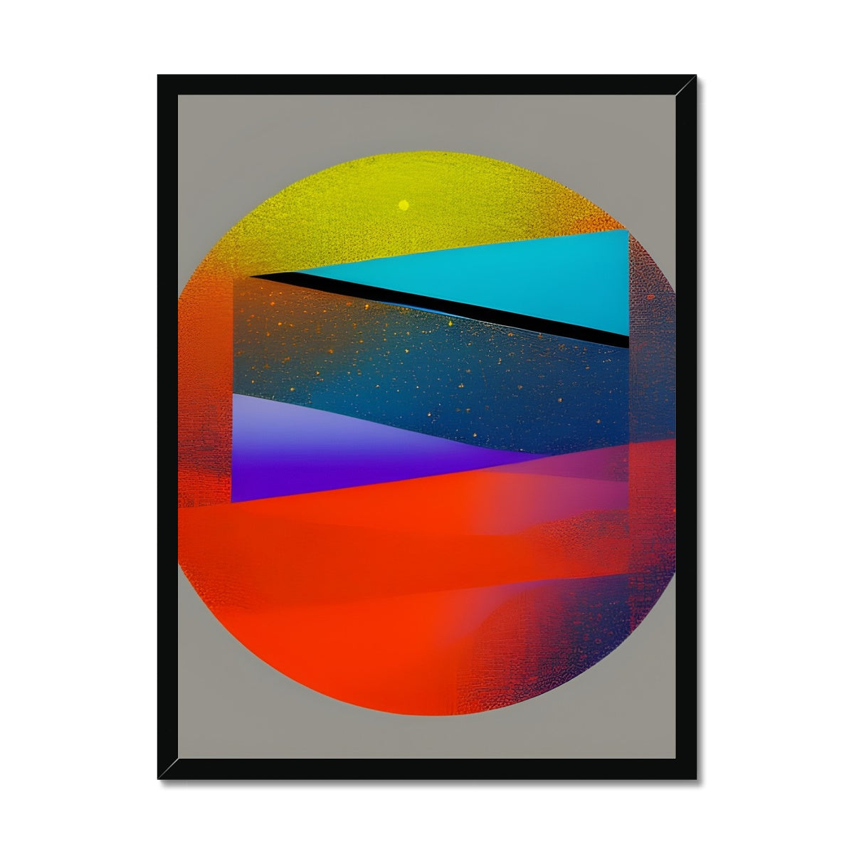 Abstract Moon Framed Print Prodigi