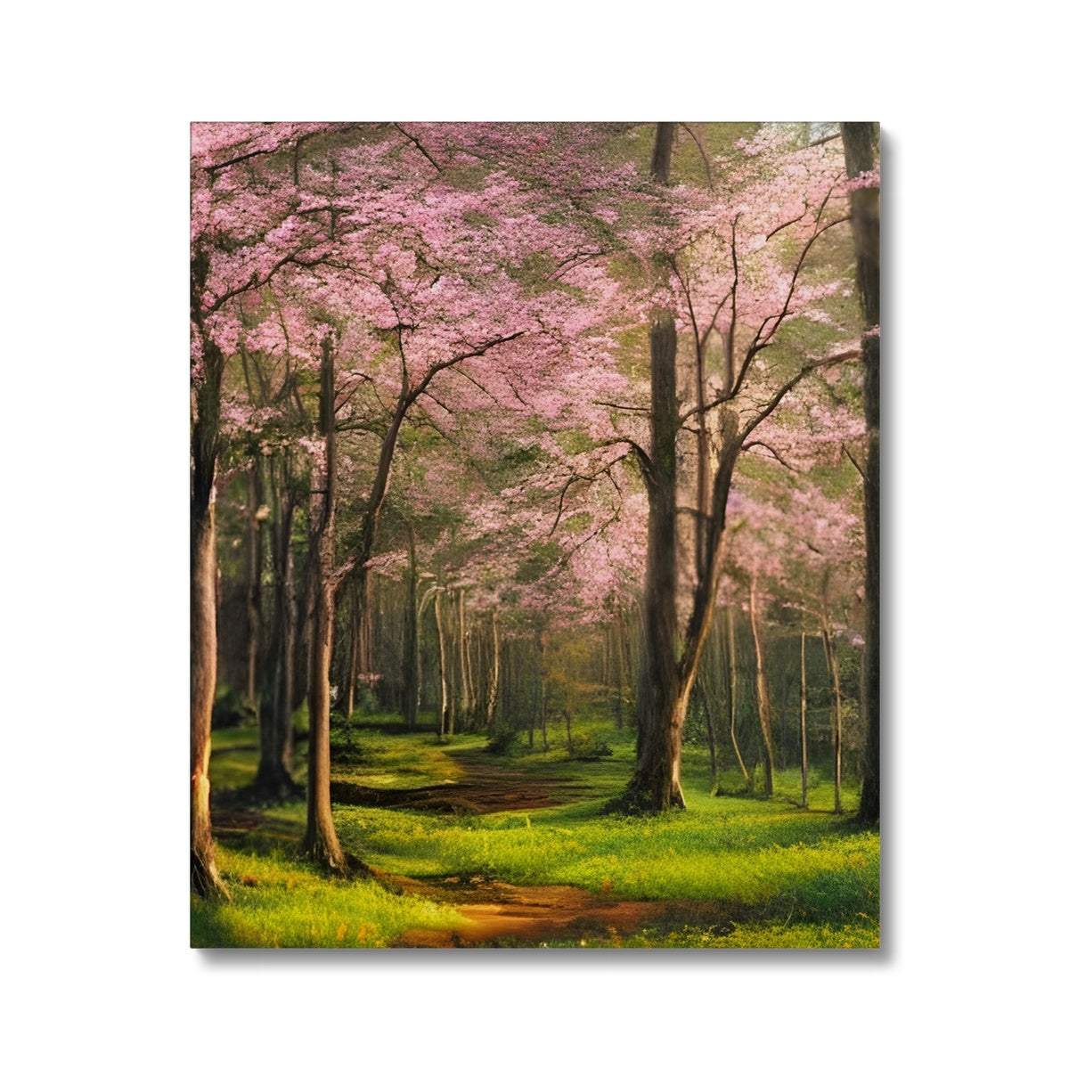 Cherry Blossom in a Forest Canvas Prodigi