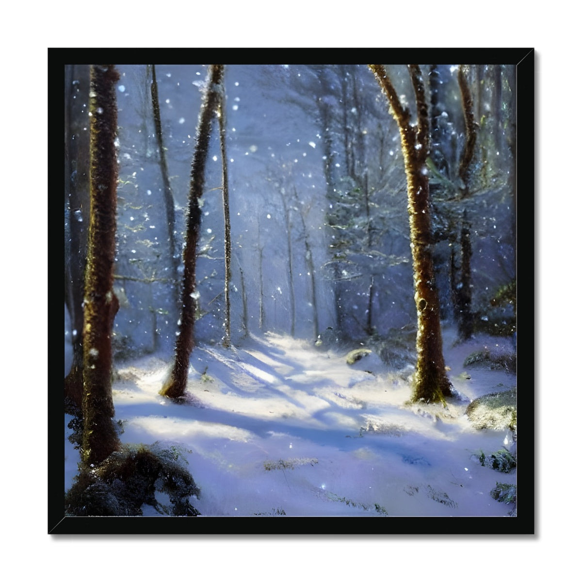 Snowy Forest Framed Print Prodigi