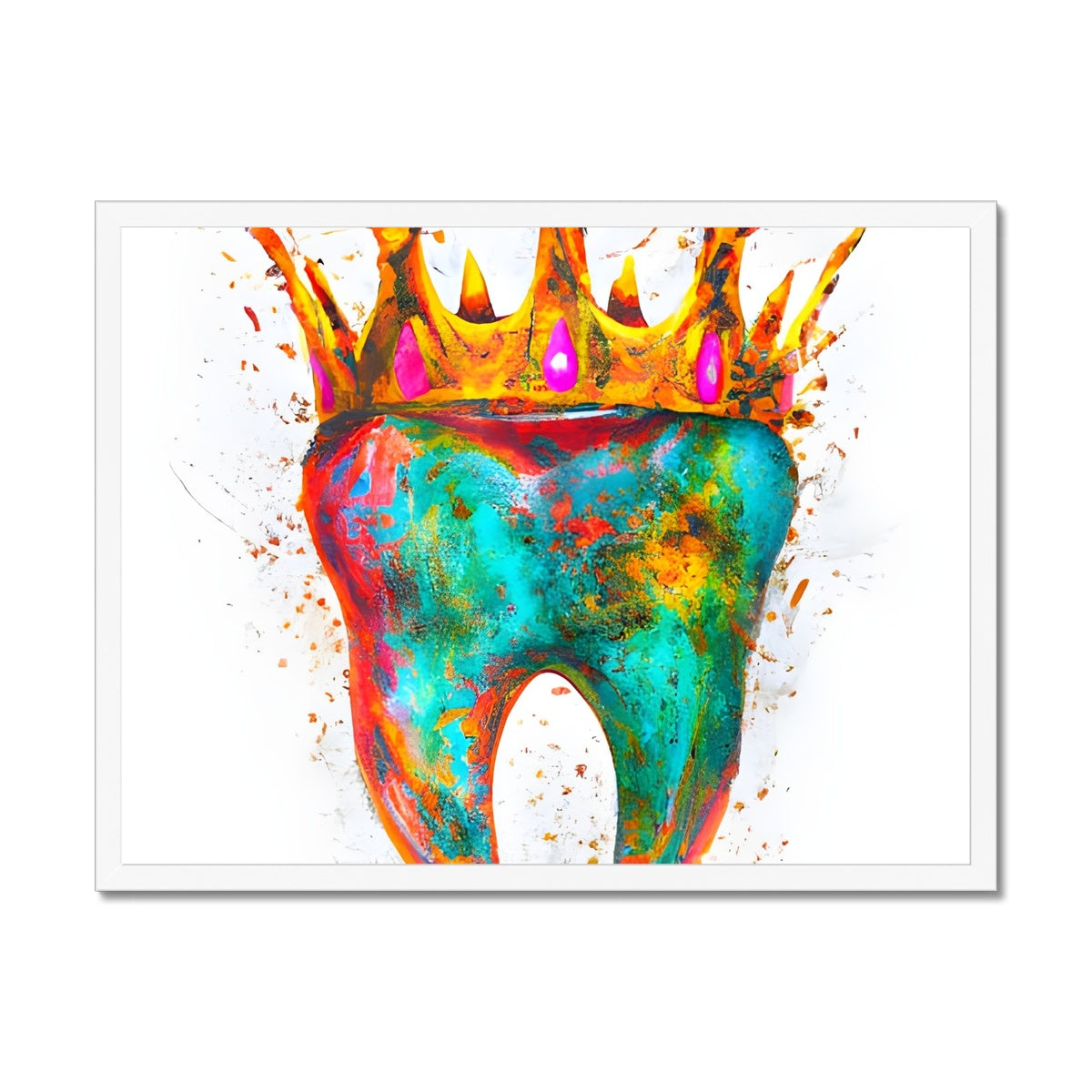 King Tooth Framed Print Prodigi