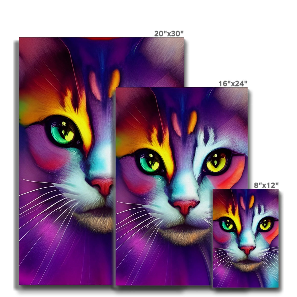 Colorful Cat Eco Canvas Prodigi