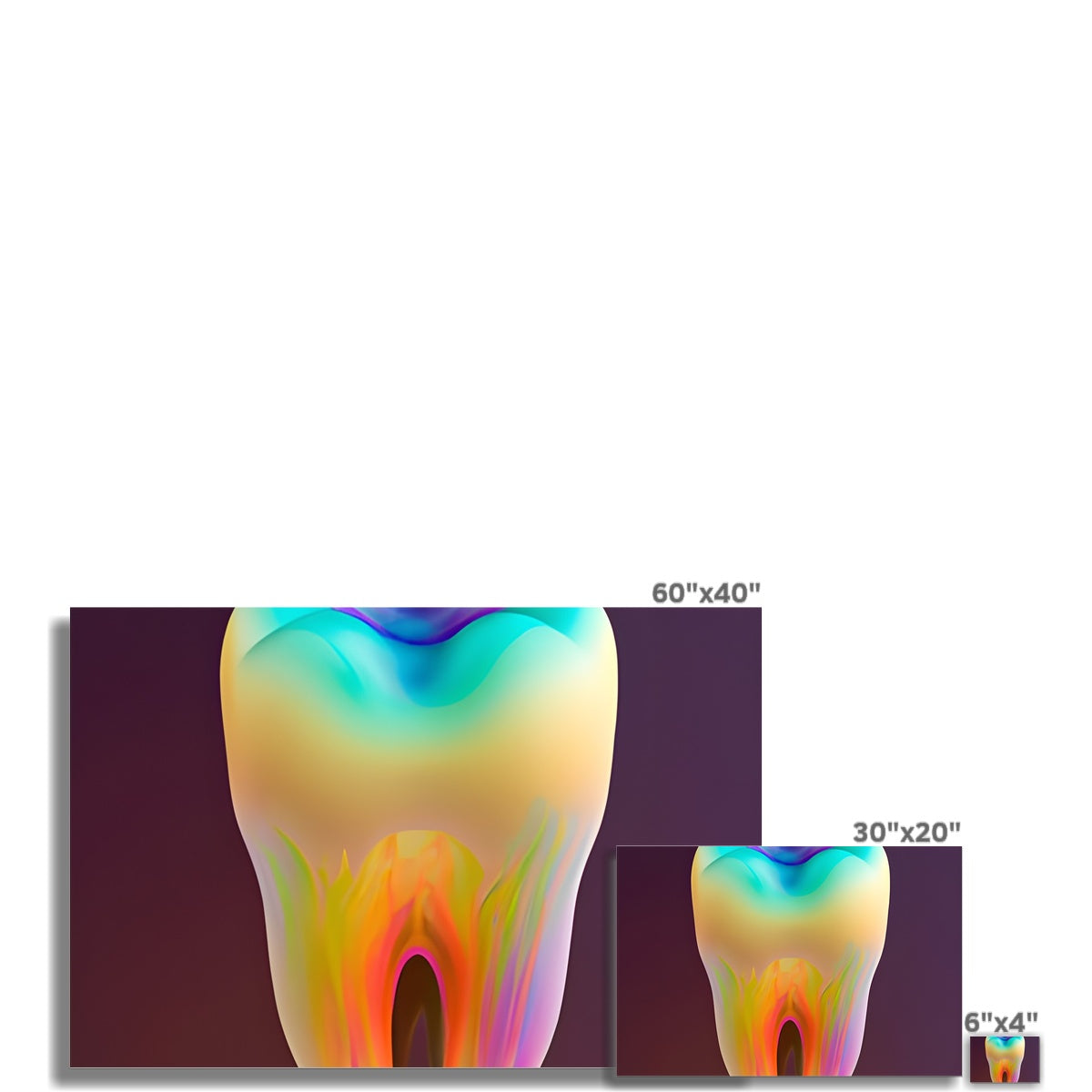 Colorful Tooth Fine Art Print Prodigi