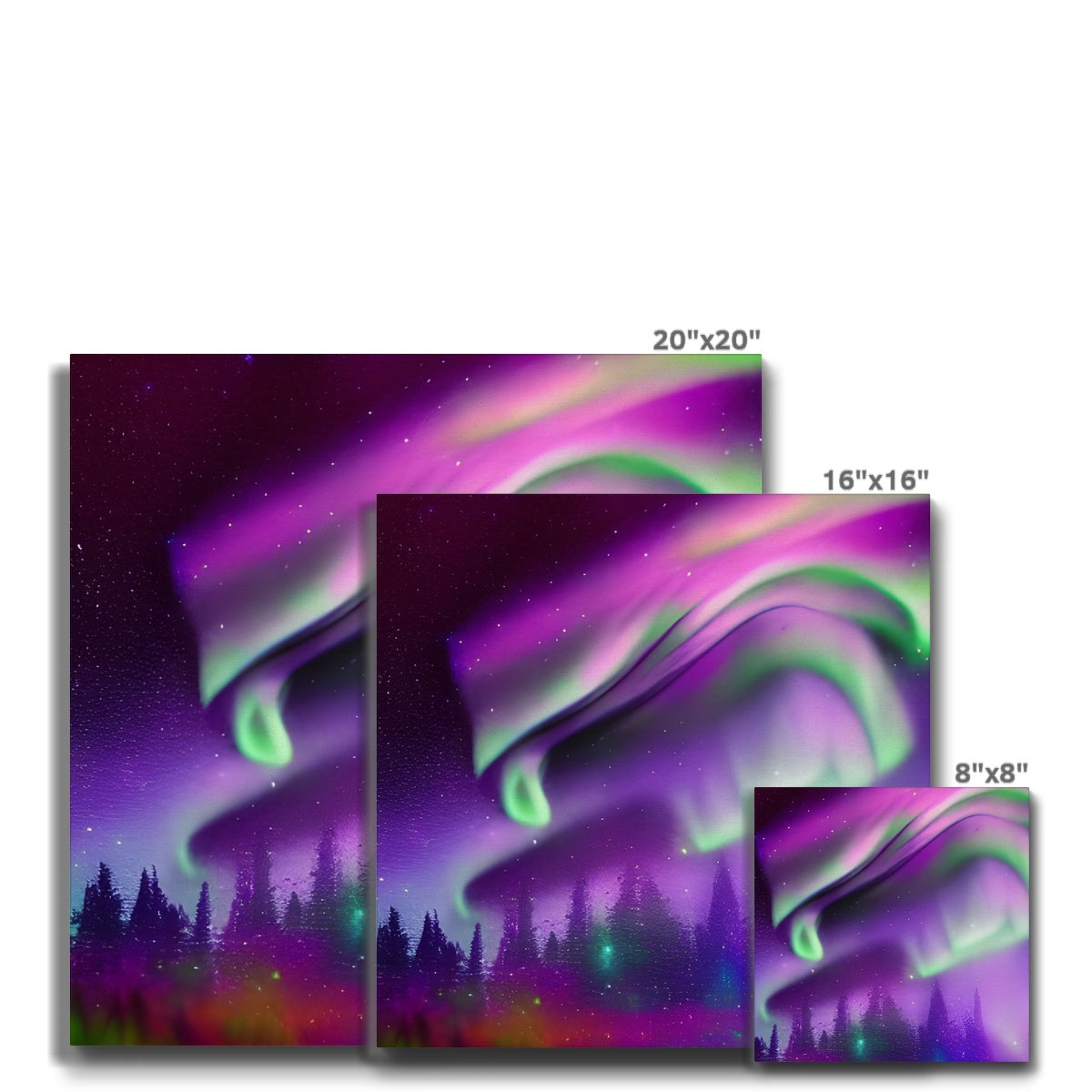 Aurora In A Sparkling Night Eco Canvas Prodigi