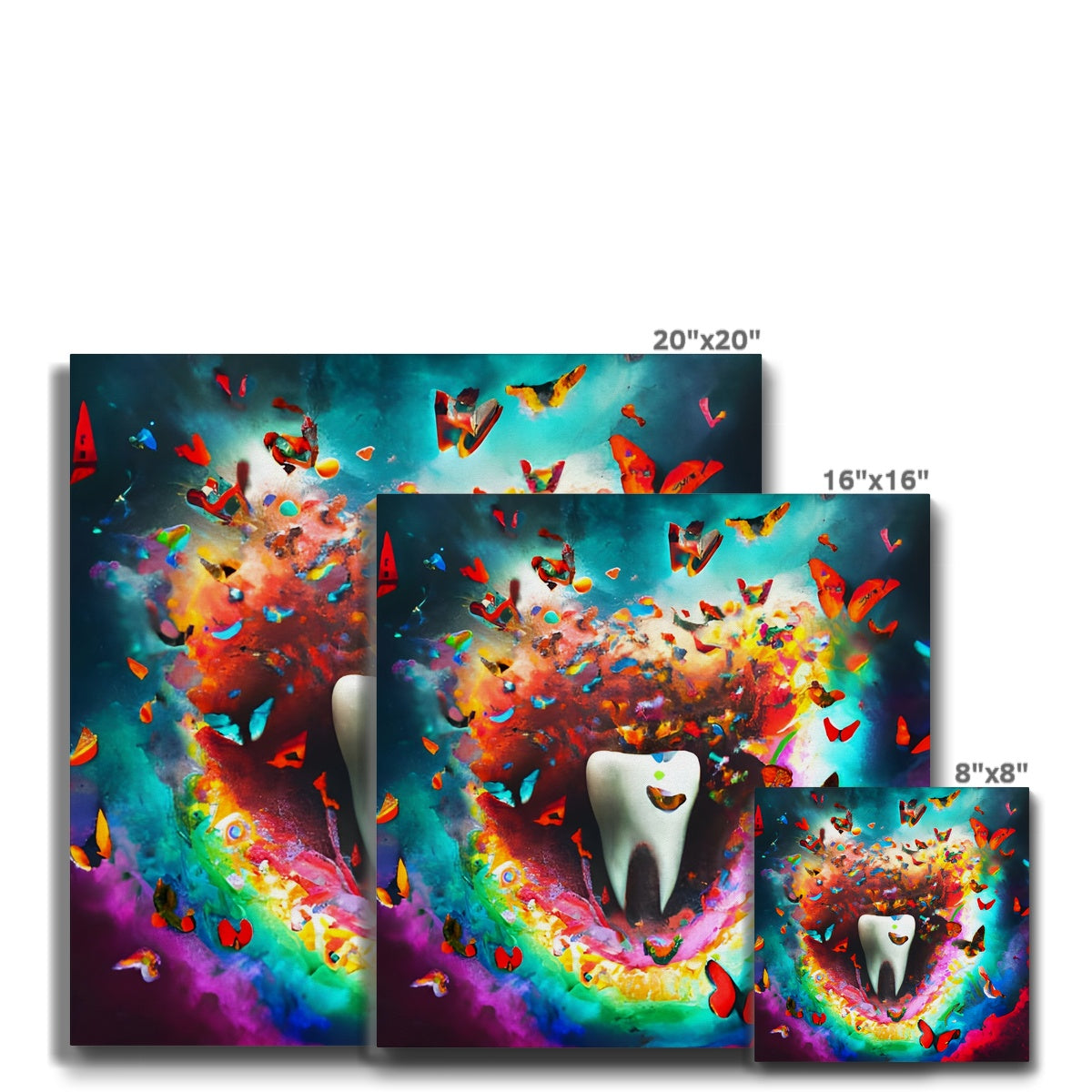 Tooth in Butterfly Storm Eco Canvas Prodigi