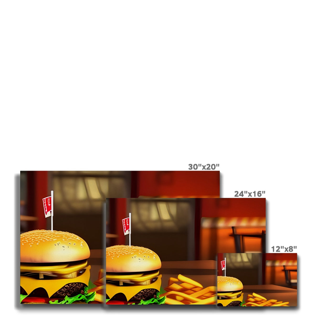 Burger & Fries Combo Eco Canvas Prodigi