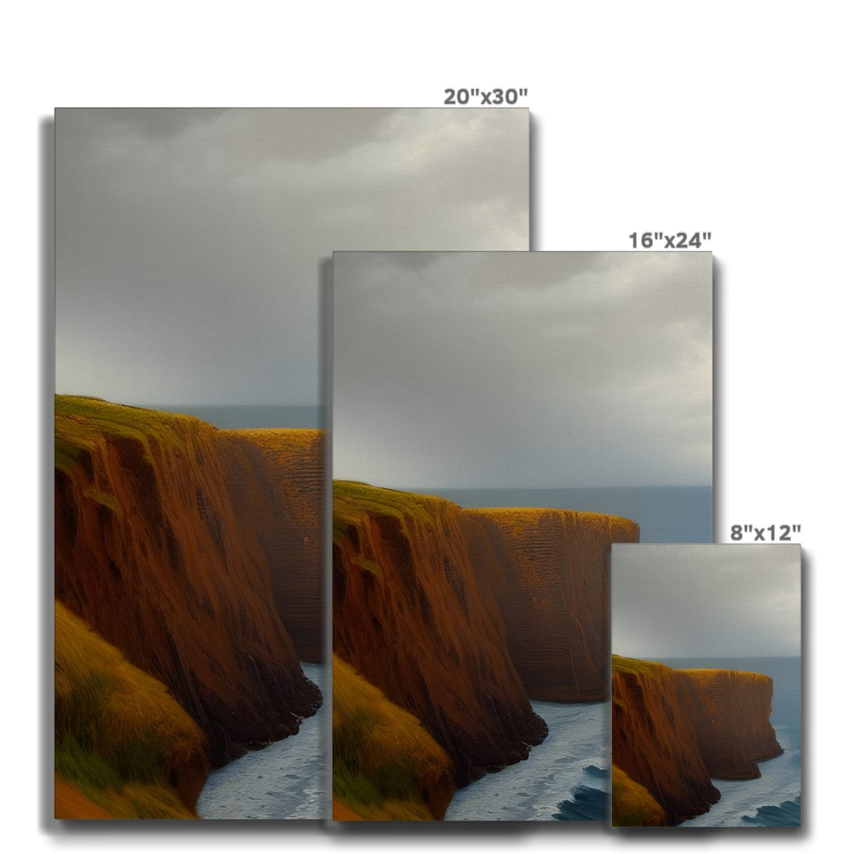 Storm Approaching A Cliff Eco Canvas Prodigi