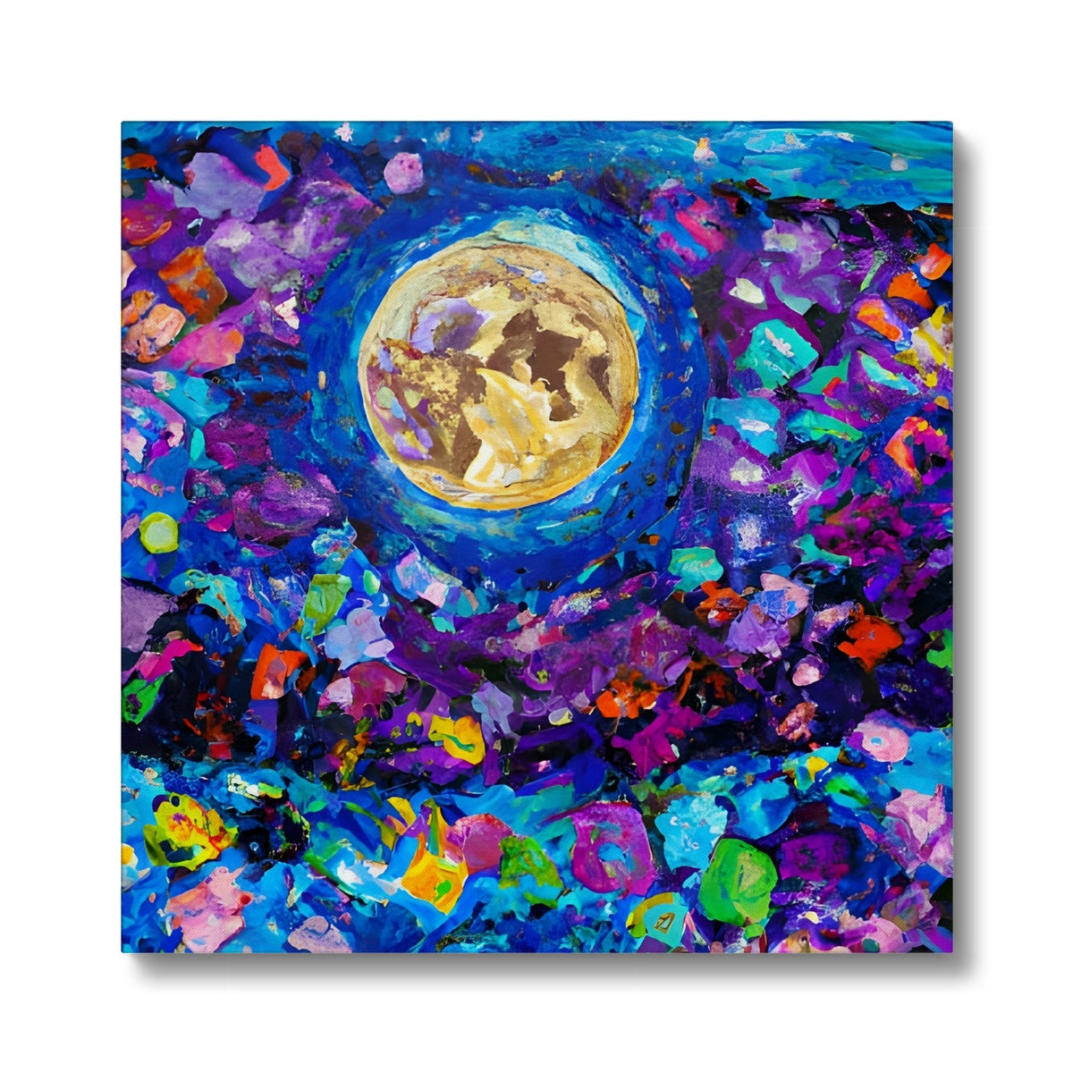 Moon in Flower Field Eco Canvas Prodigi