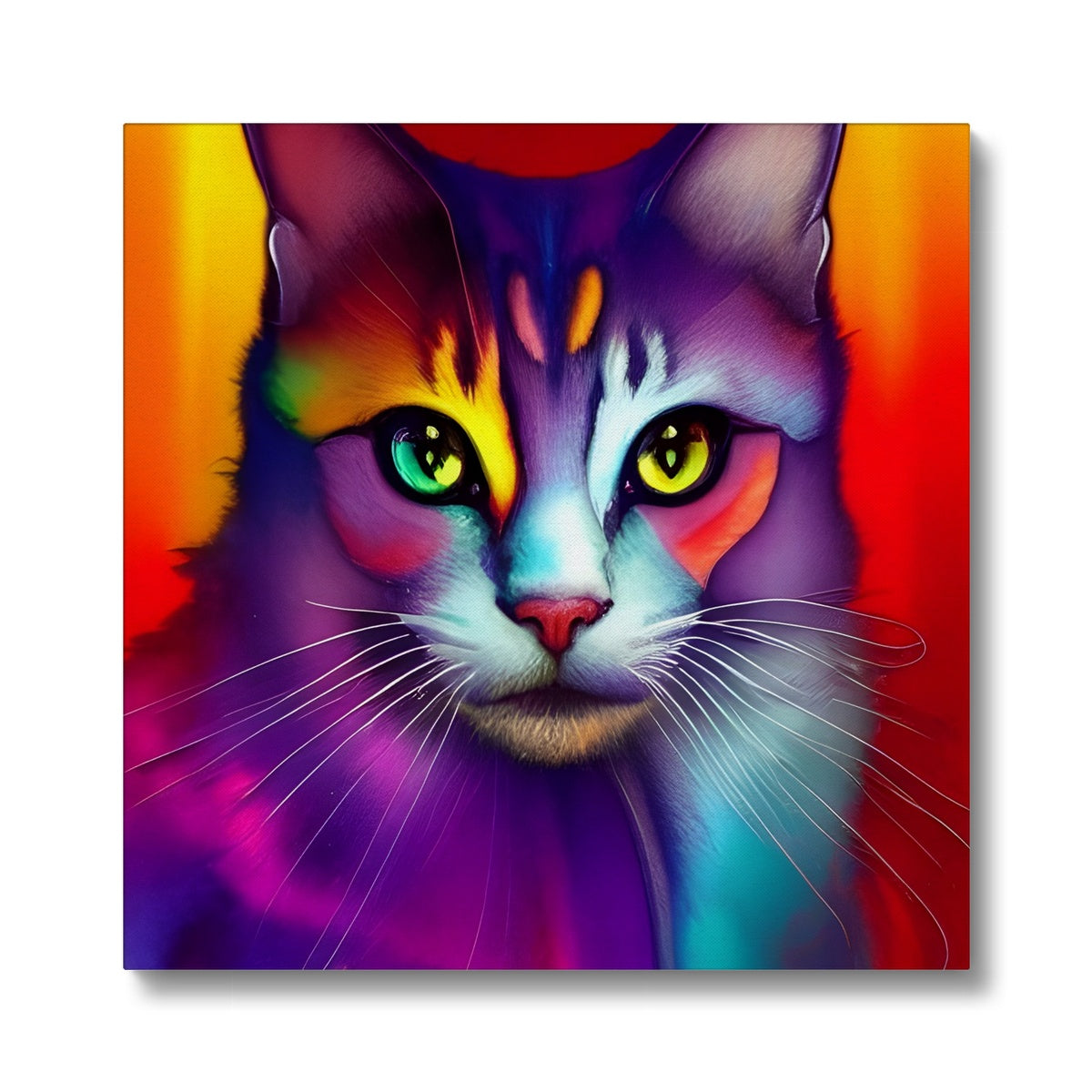 Colorful Cat Eco Canvas Prodigi