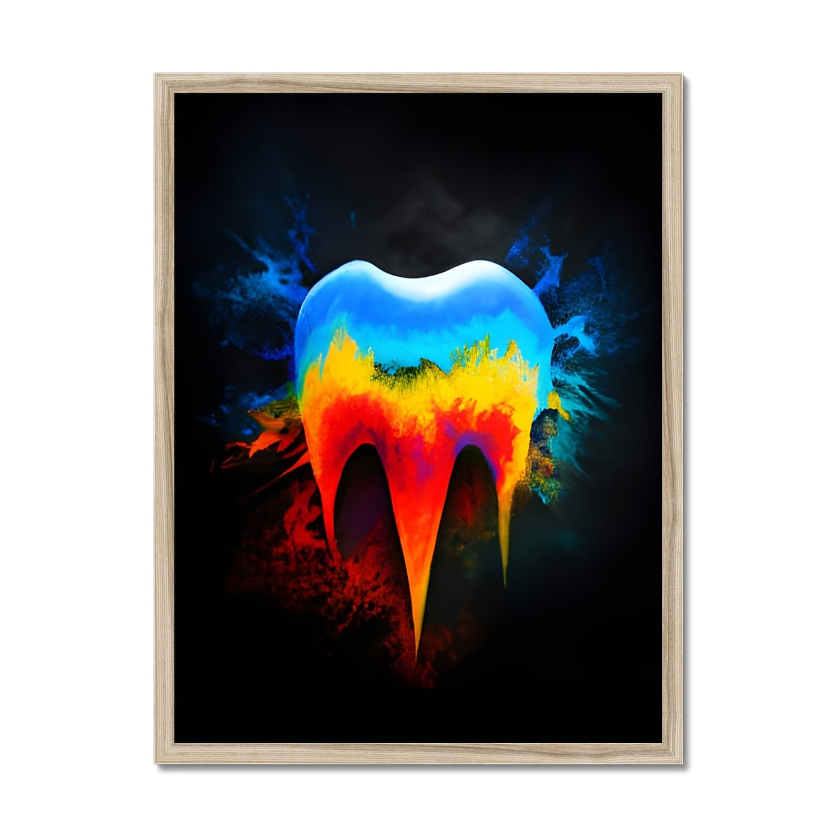 Hot to Cold Tooth Framed Print Prodigi