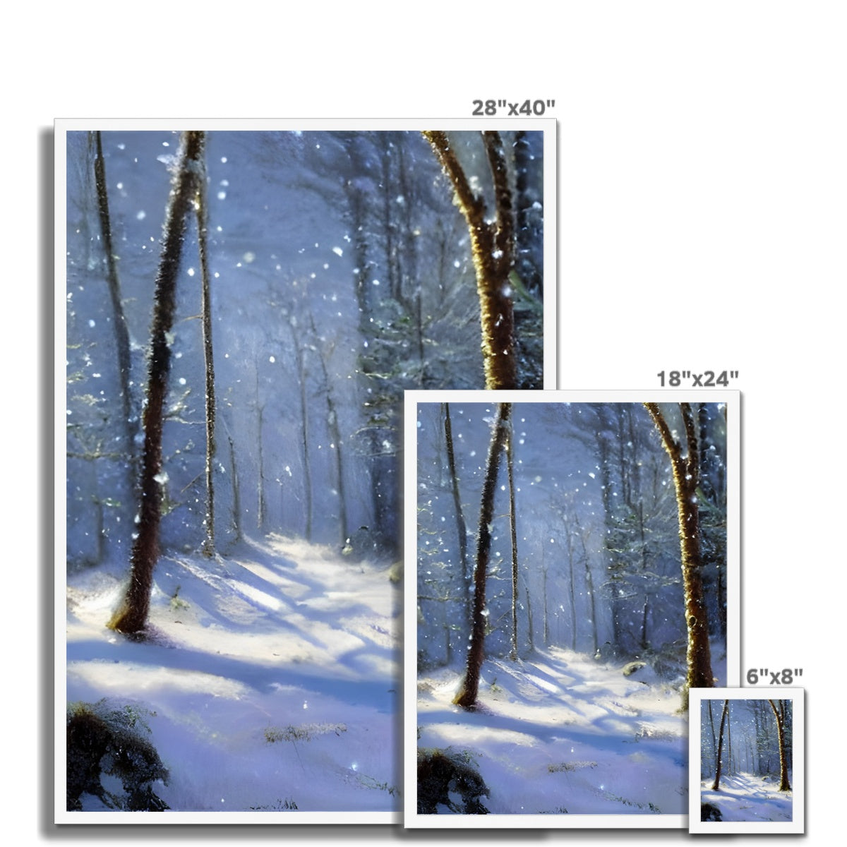 Snowy Forest Framed Print Prodigi