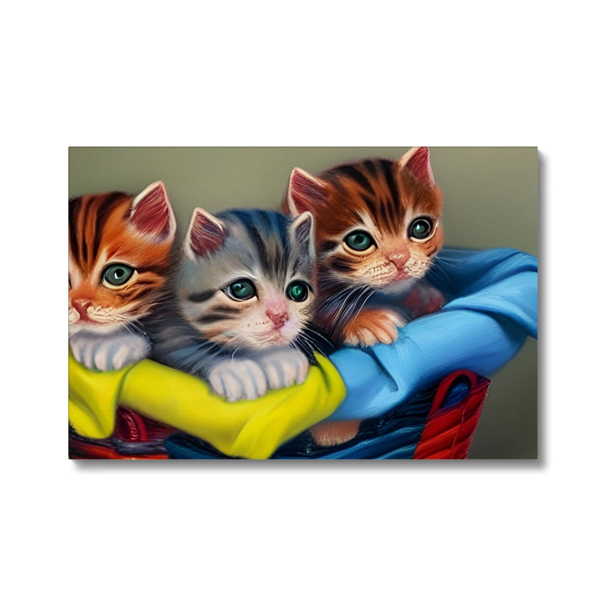 Cute Kittens In A Basket Eco Canvas Prodigi