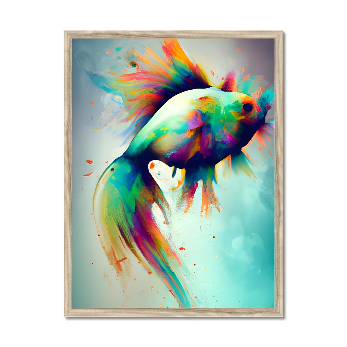 Jumping Fish Framed Print Prodigi