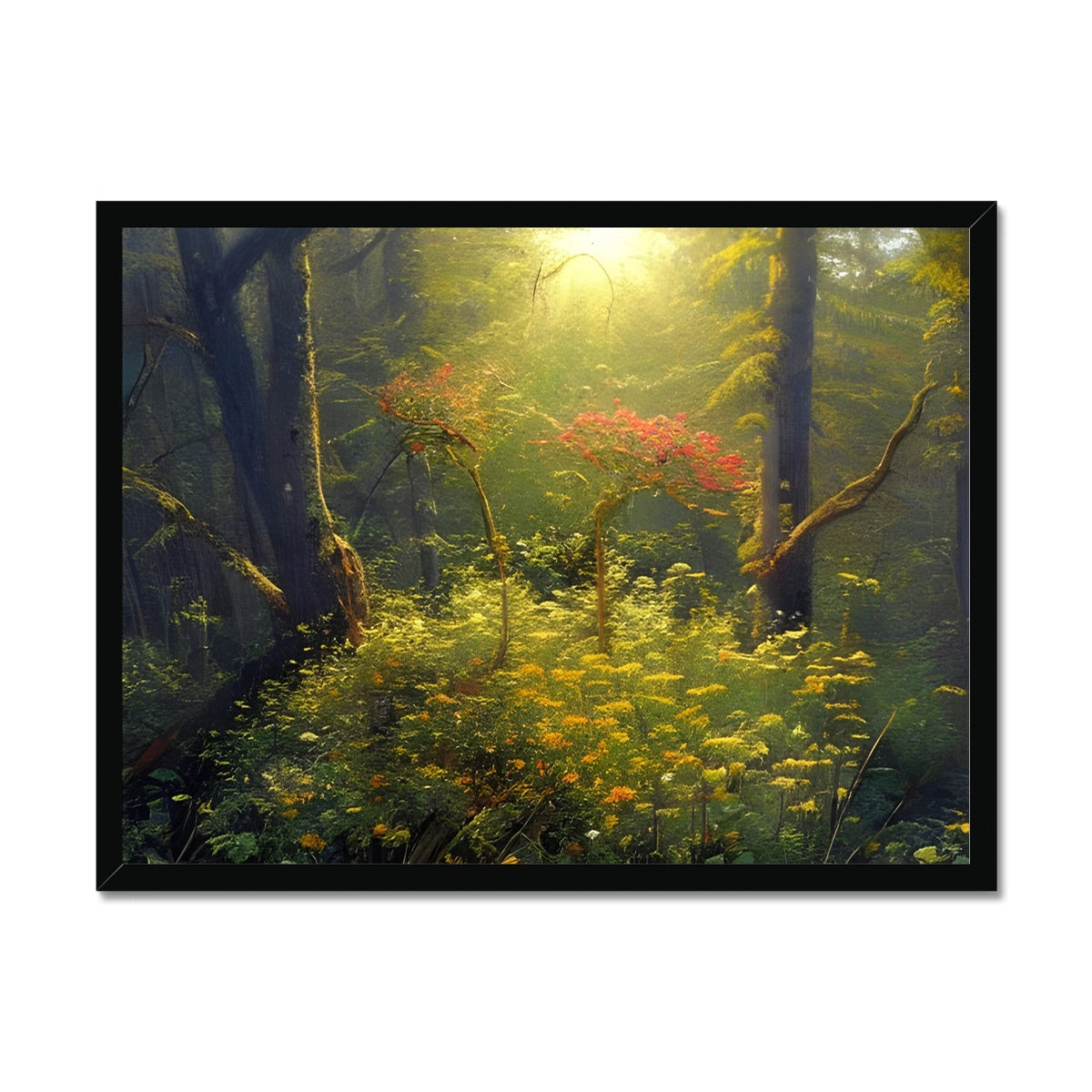 Flower of Hope in the Forest Framed Print Prodigi