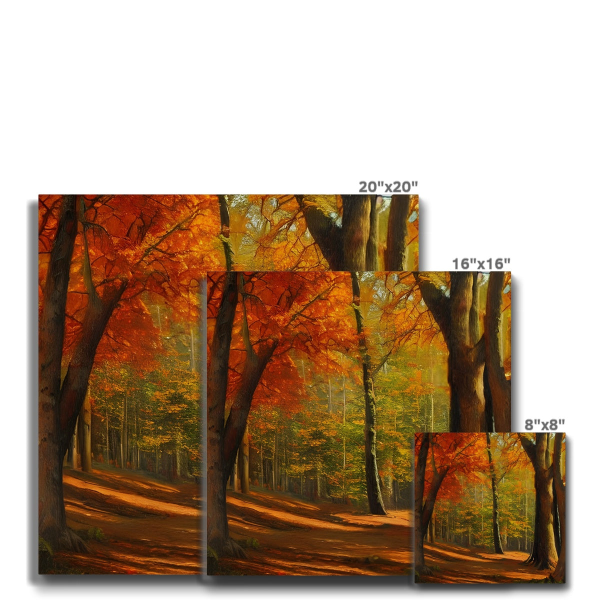 Forest kissed by Autumn  Eco Canvas Prodigi