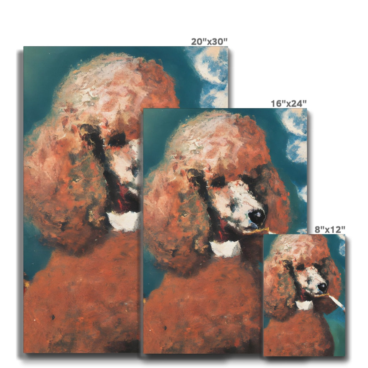 Smoking Poodle Eco Canvas Prodigi