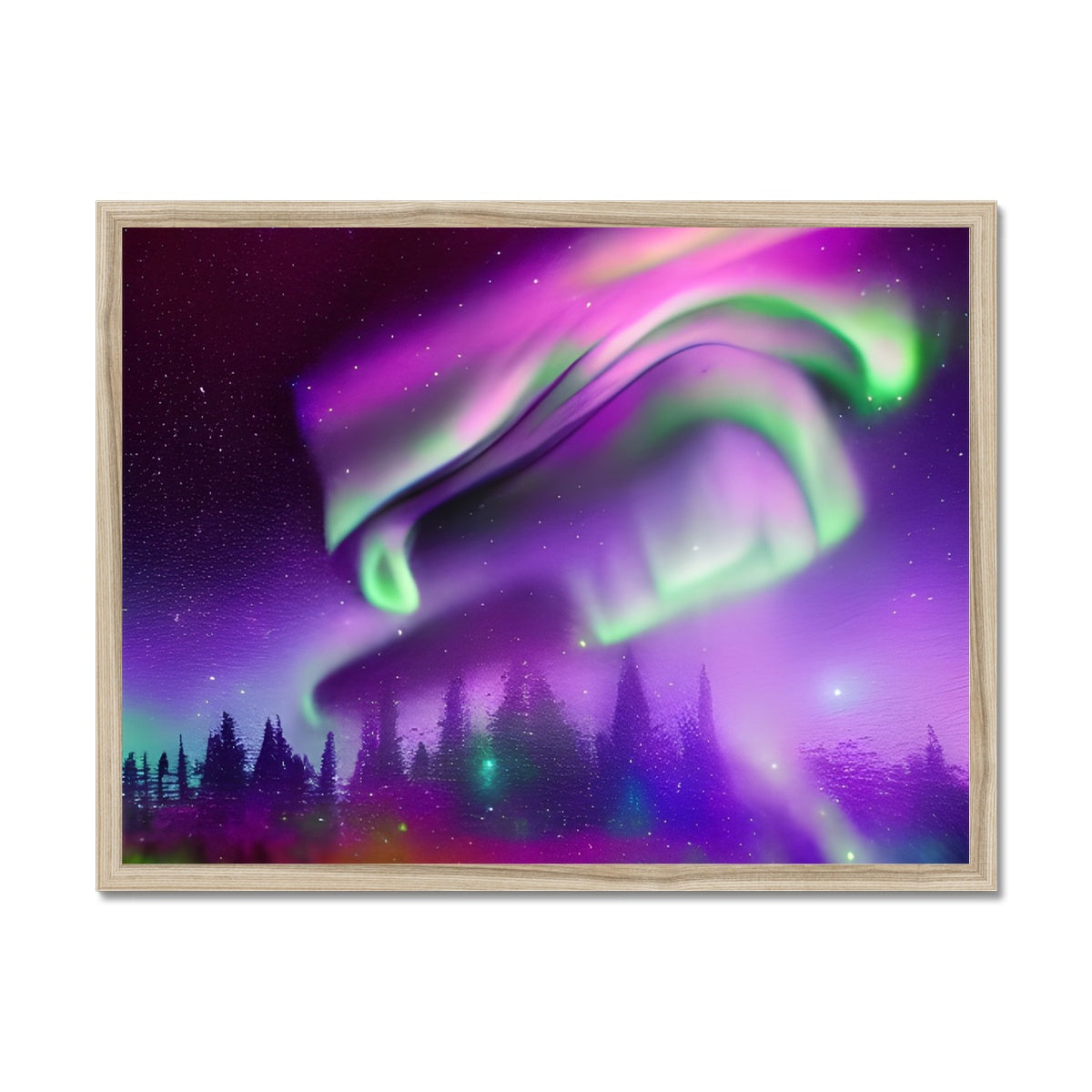 Aurora In A Sparkling Night Framed Print Prodigi