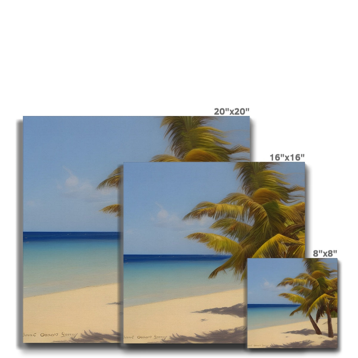 Calm Palm Beach Eco Canvas Prodigi