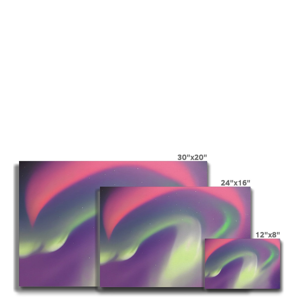 Multicolor Aurora Waves Eco Canvas Prodigi