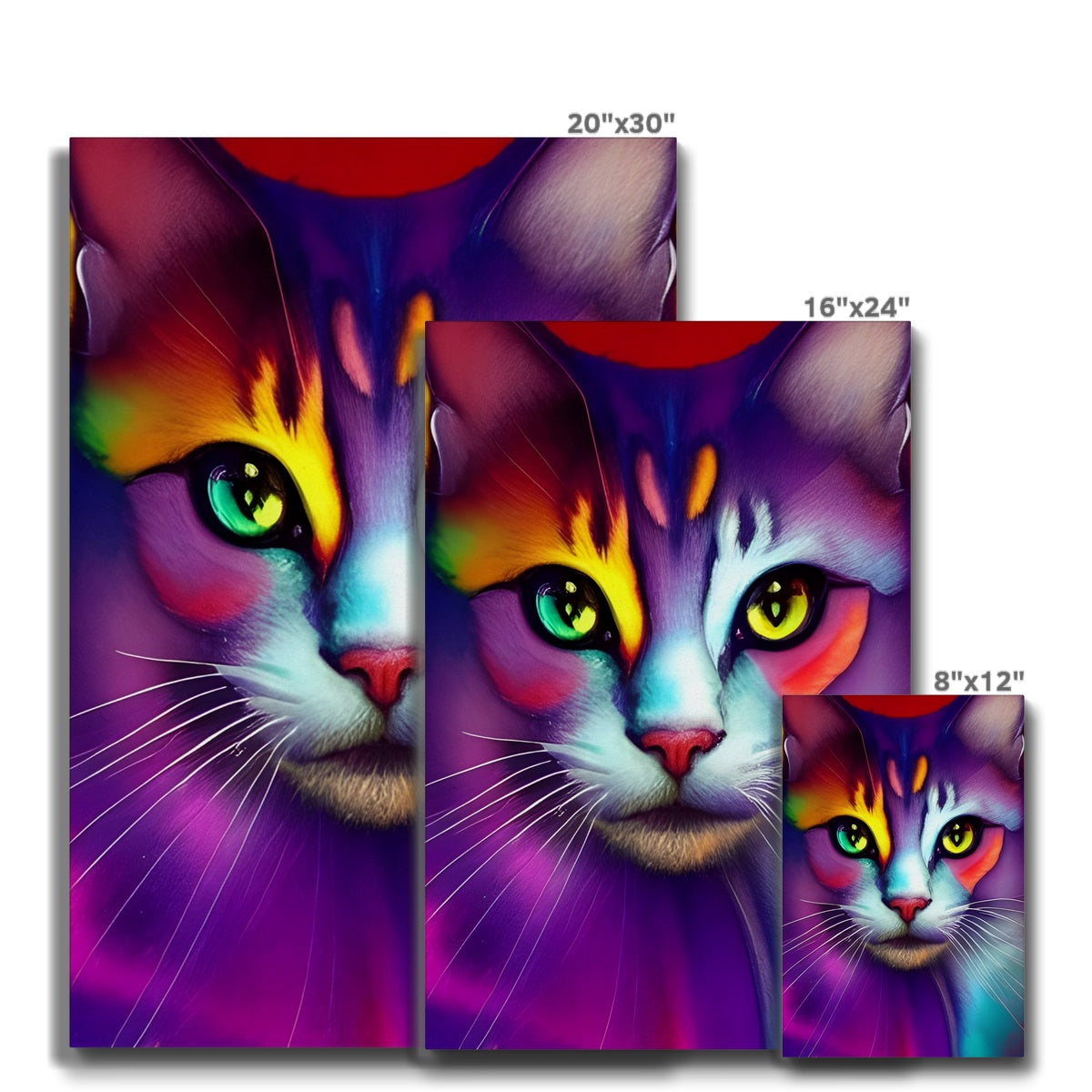 Colorful Cat Eco Canvas Prodigi