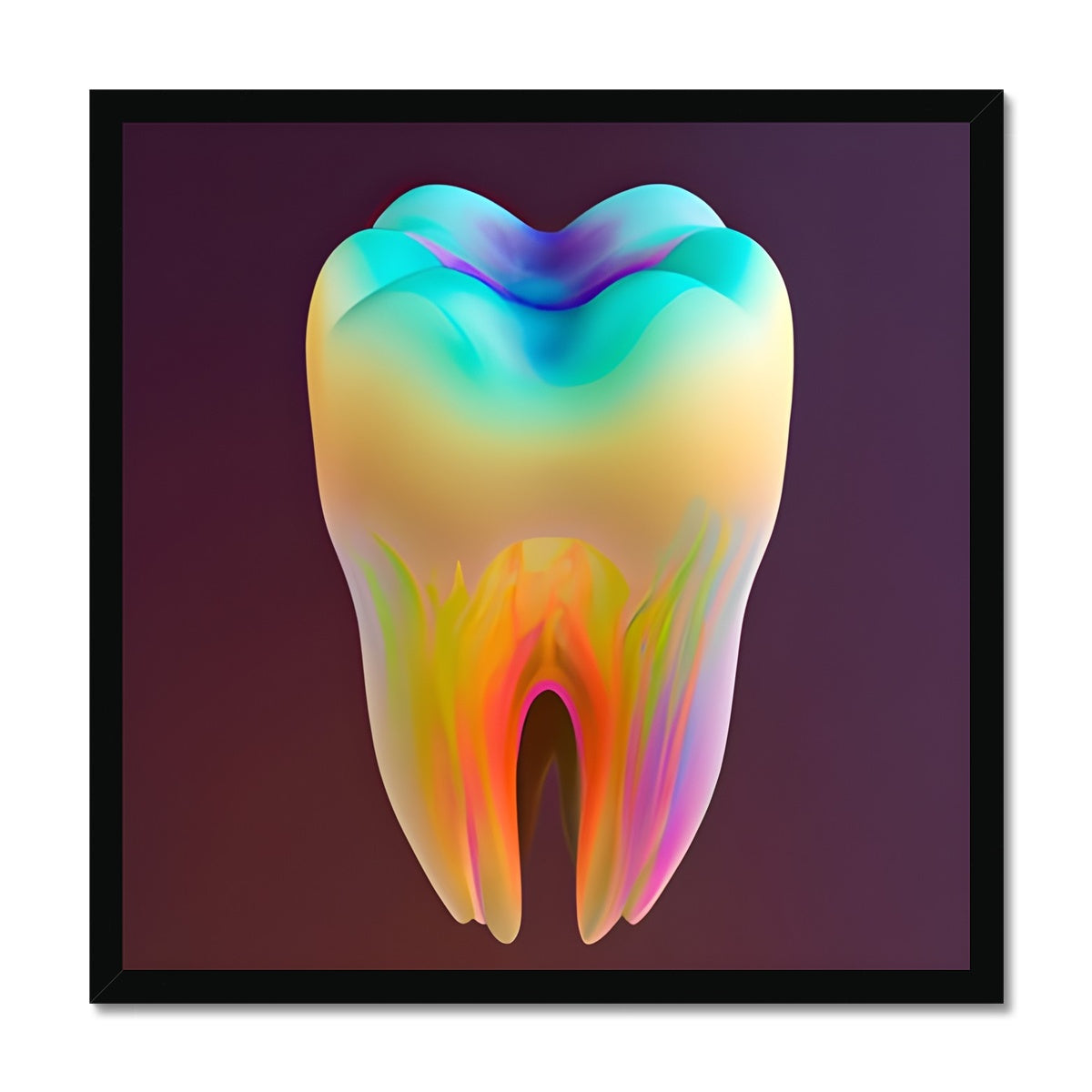 Colorful Tooth Framed Print Prodigi