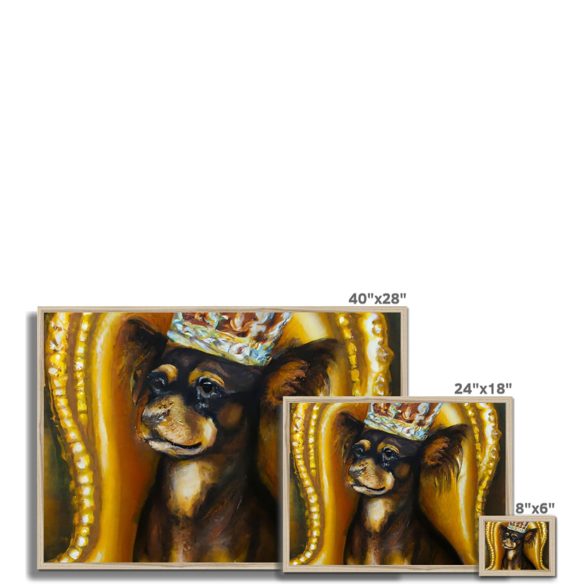 Dog King Framed Print Prodigi