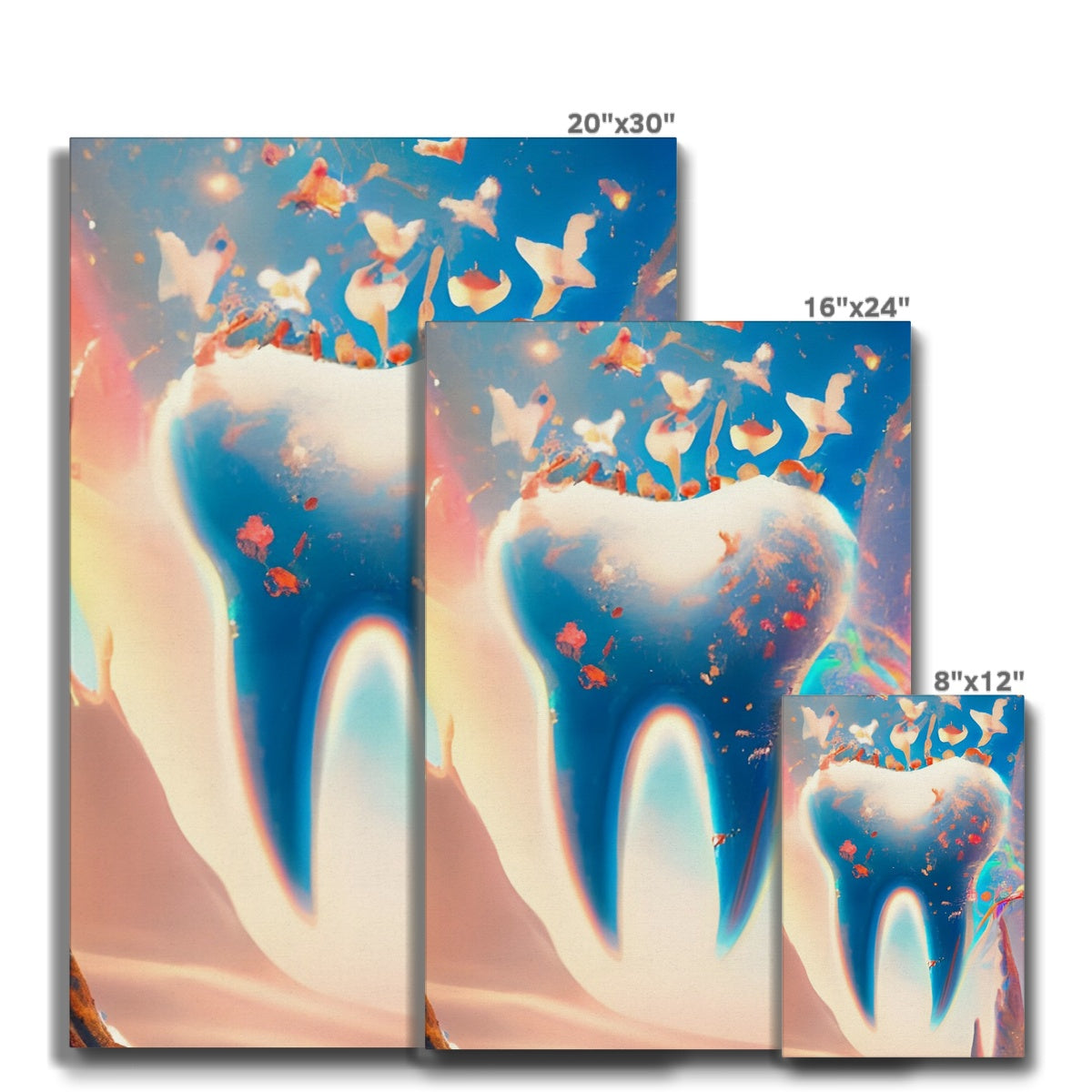 Tooth in Rainbows Eco Canvas Prodigi