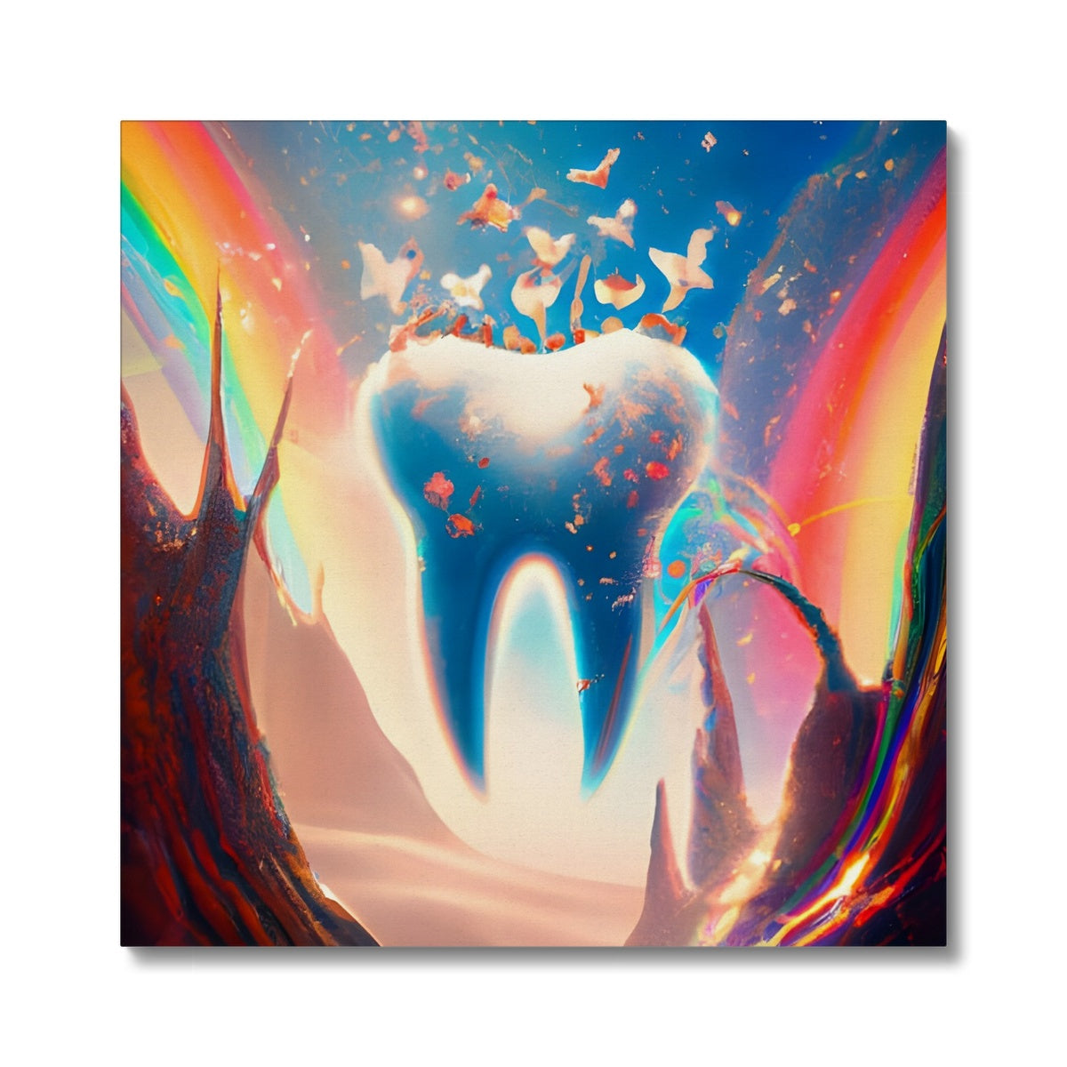 Tooth in Rainbows Canvas Prodigi