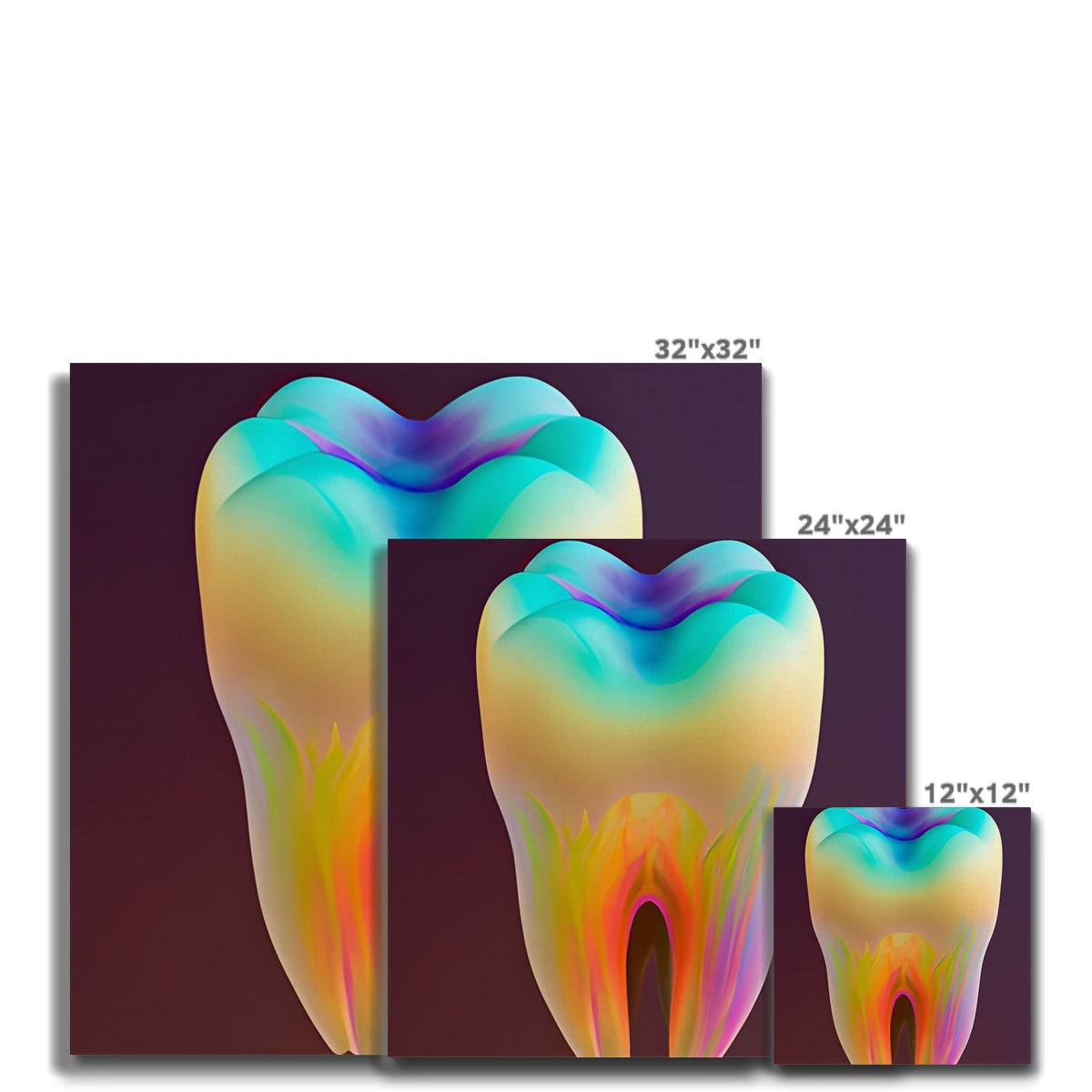 Colorful Tooth Canvas Prodigi