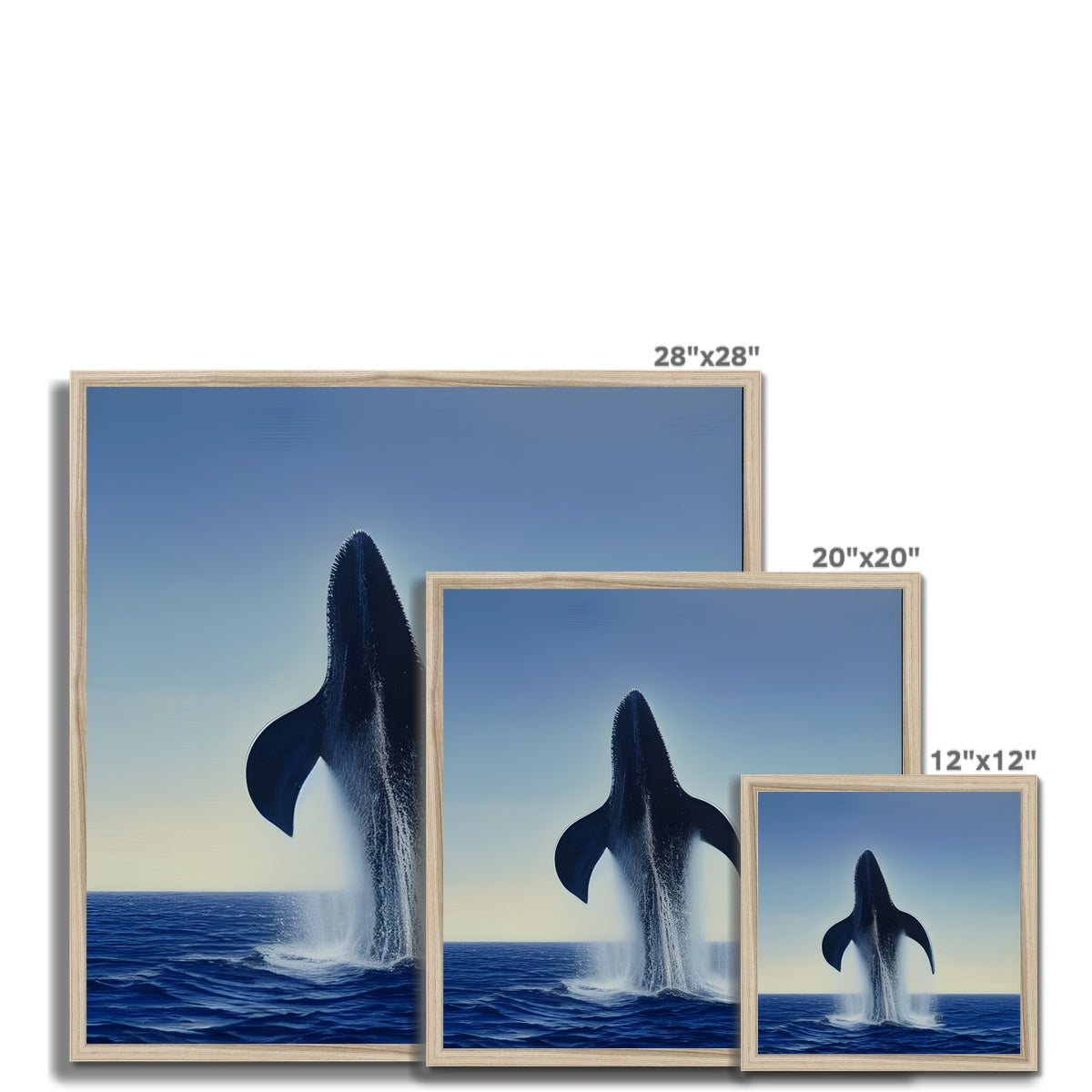 Rising Whale Framed Print Prodigi