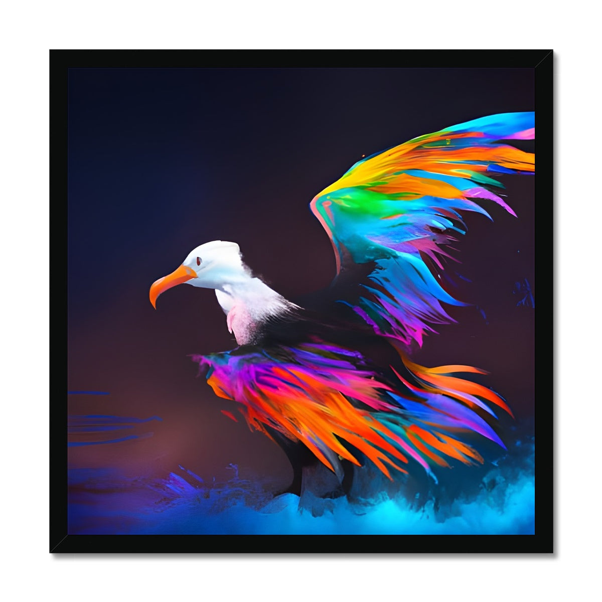 Albatross with spread wings Framed Print Prodigi