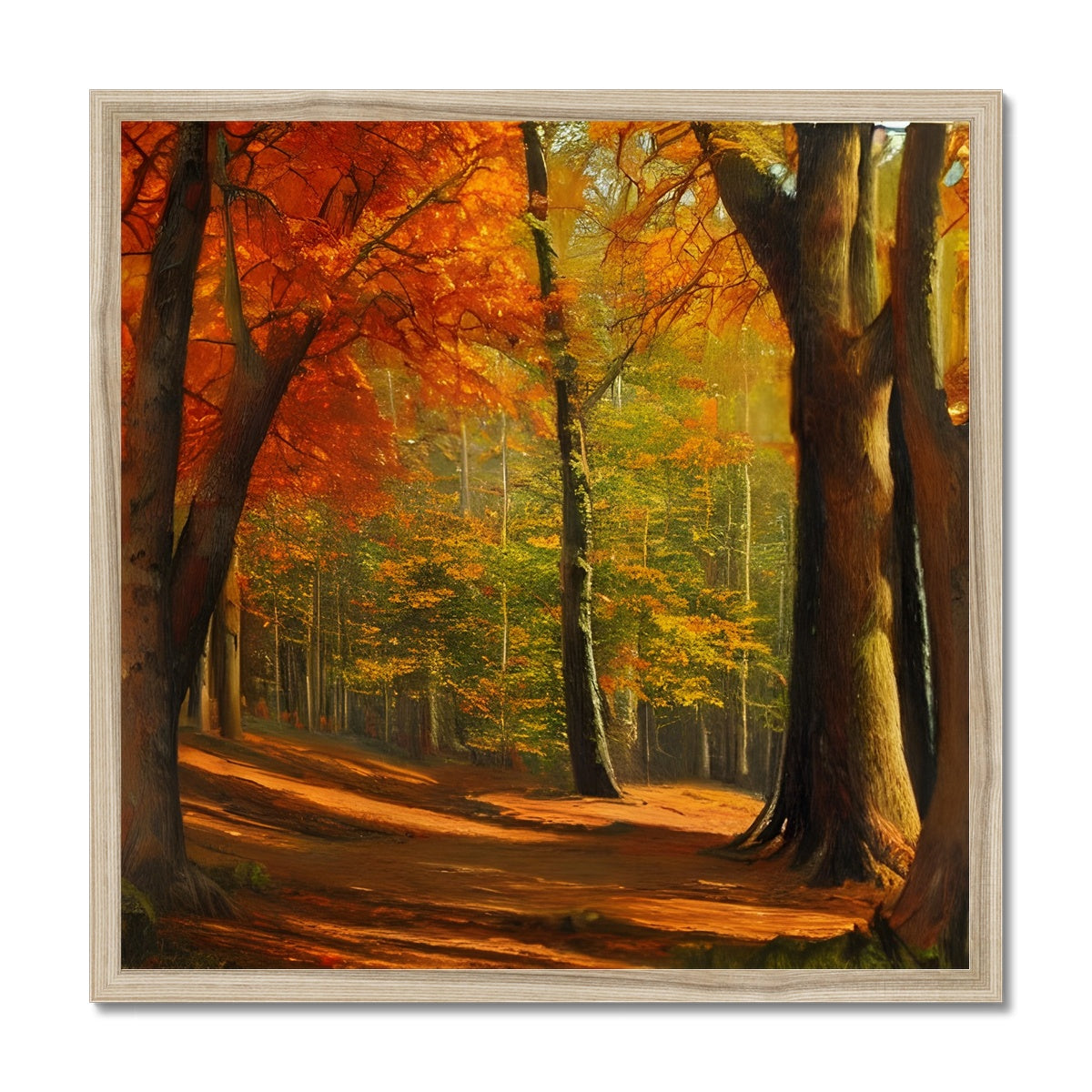 Forest kissed by Autumn  Framed Print Prodigi