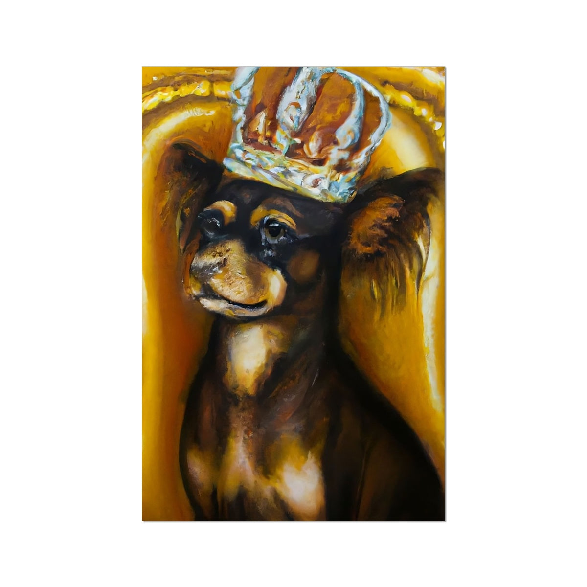 Dog King Fine Art Print Prodigi