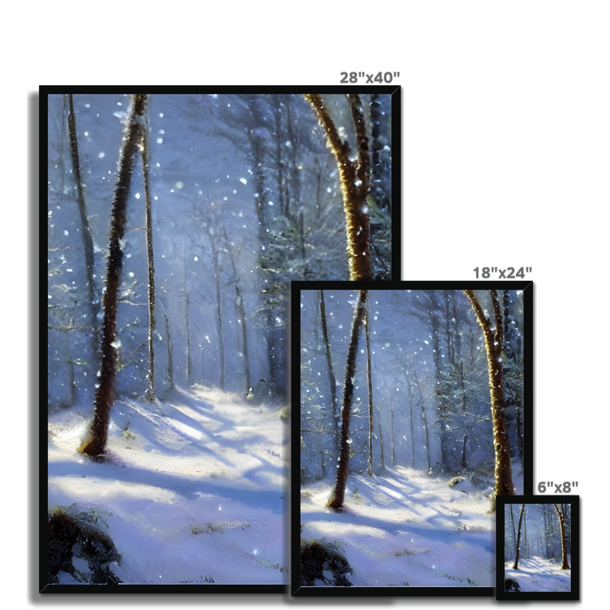 Snowy Forest Framed Print Prodigi