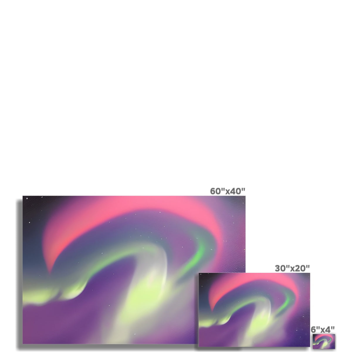 Multicolor Aurora Waves Fine Art Print Prodigi