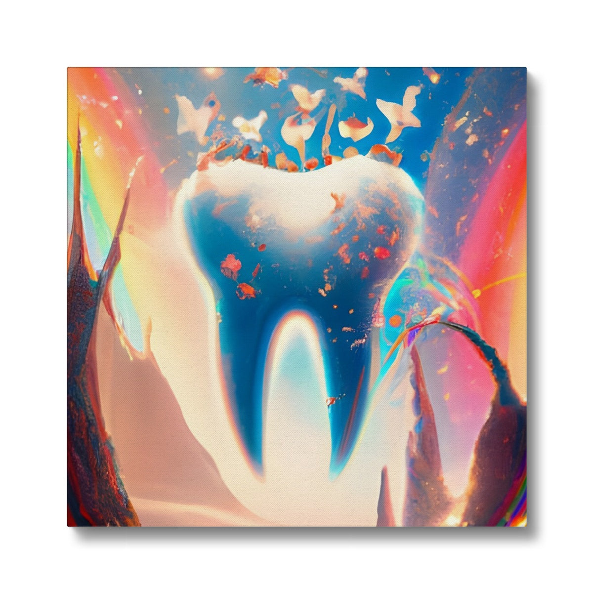 Tooth in Rainbows Eco Canvas Prodigi