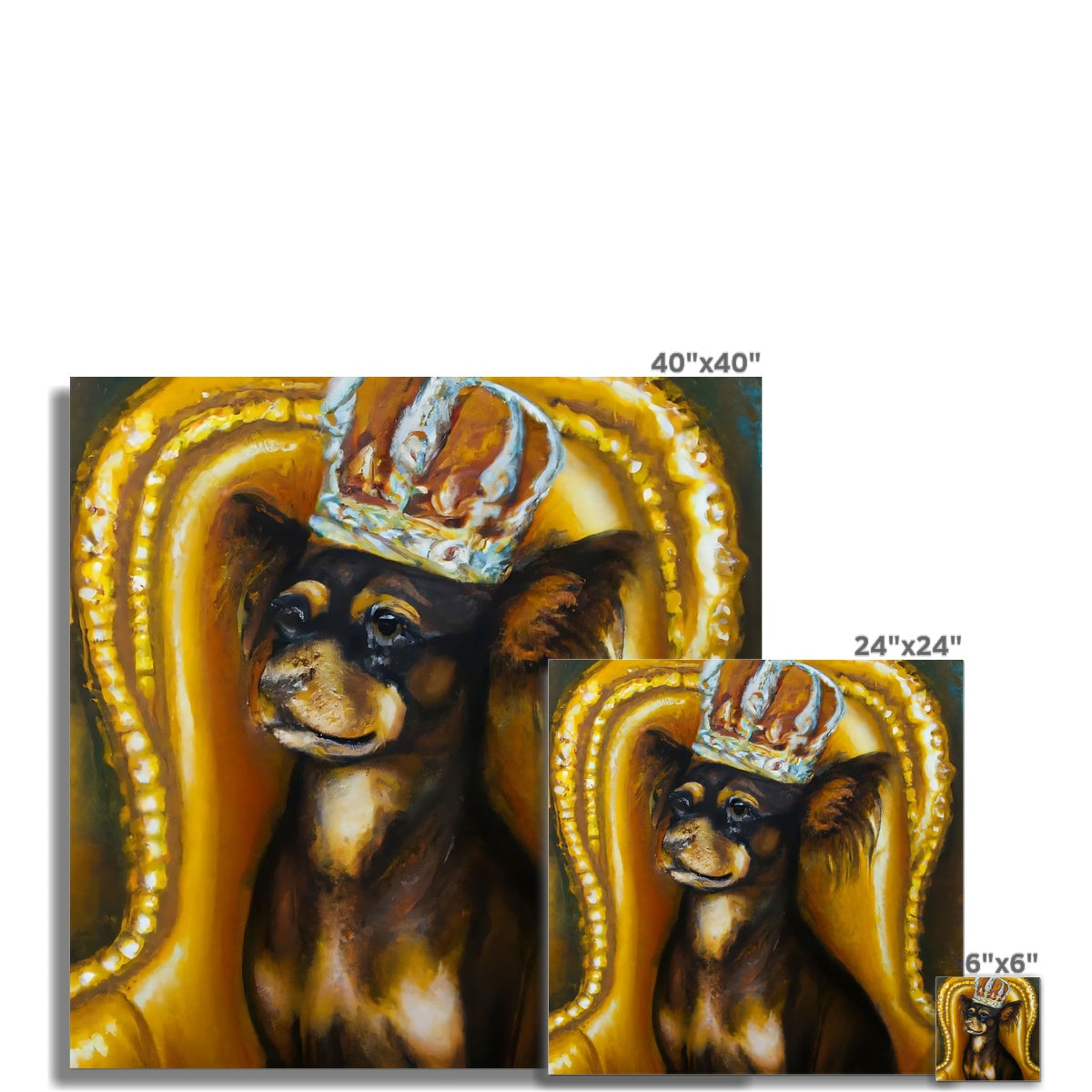 Dog King Fine Art Print Prodigi