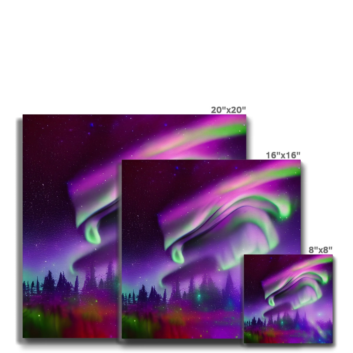 Aurora In A Sparkling Night Eco Canvas Prodigi