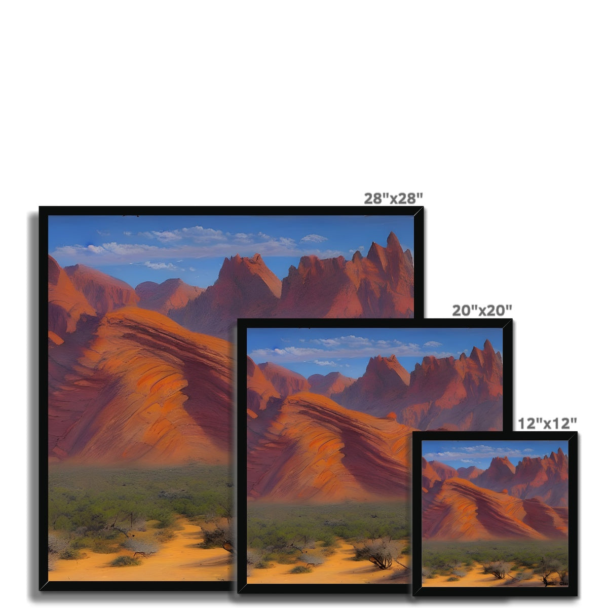 Desert Mountains Framed Print Prodigi