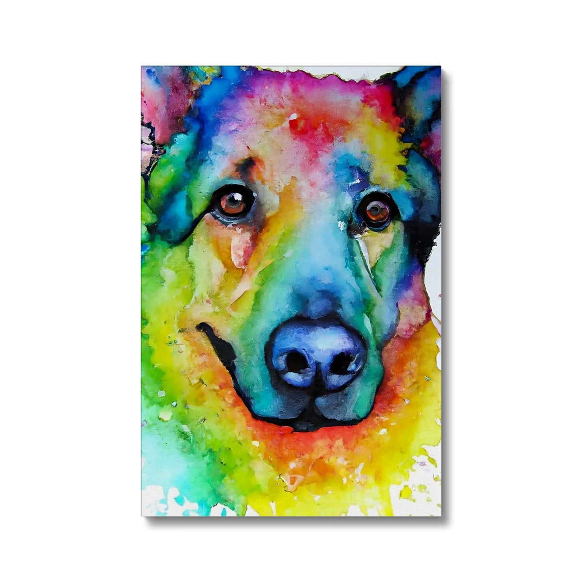 Rainbow Shepherd Dog  Eco Canvas Prodigi