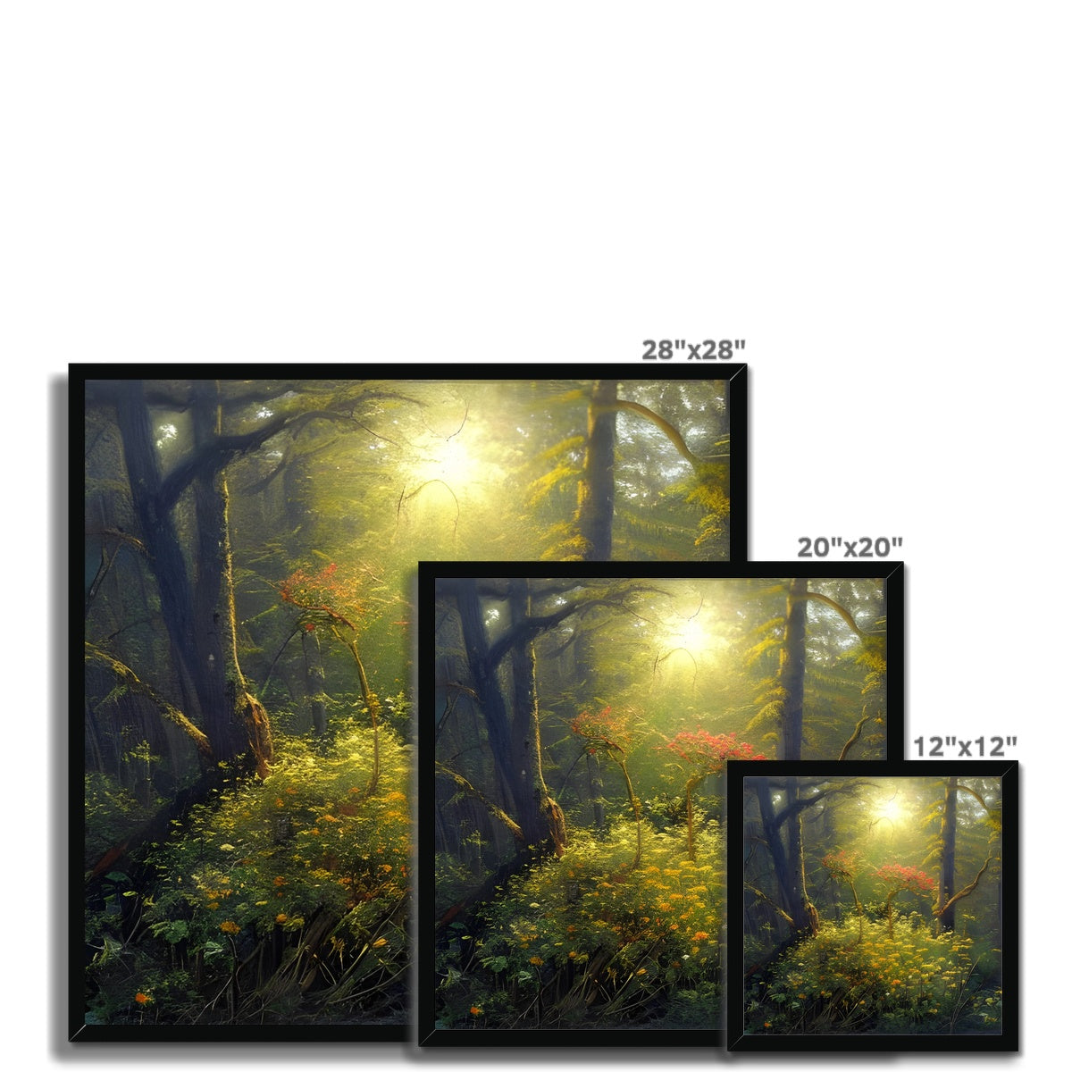 Flower of Hope in the Forest Framed Print Prodigi