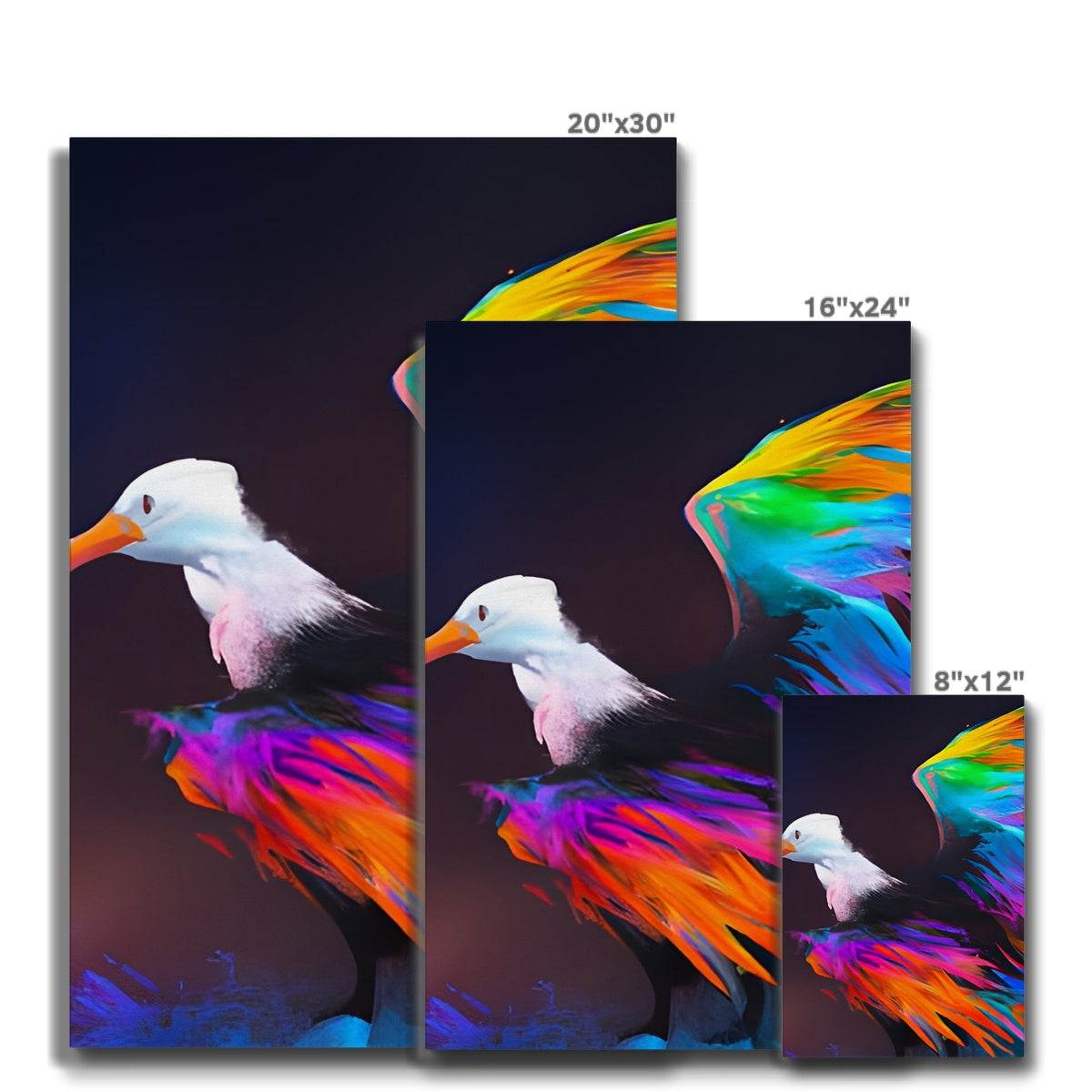 Albatross with spread wings Eco Canvas Prodigi