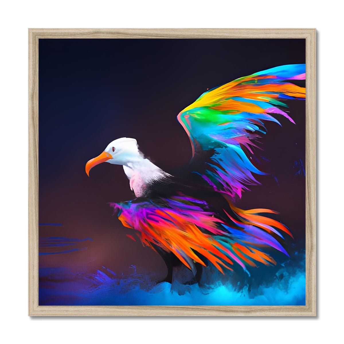 Albatross with spread wings Framed Print Prodigi