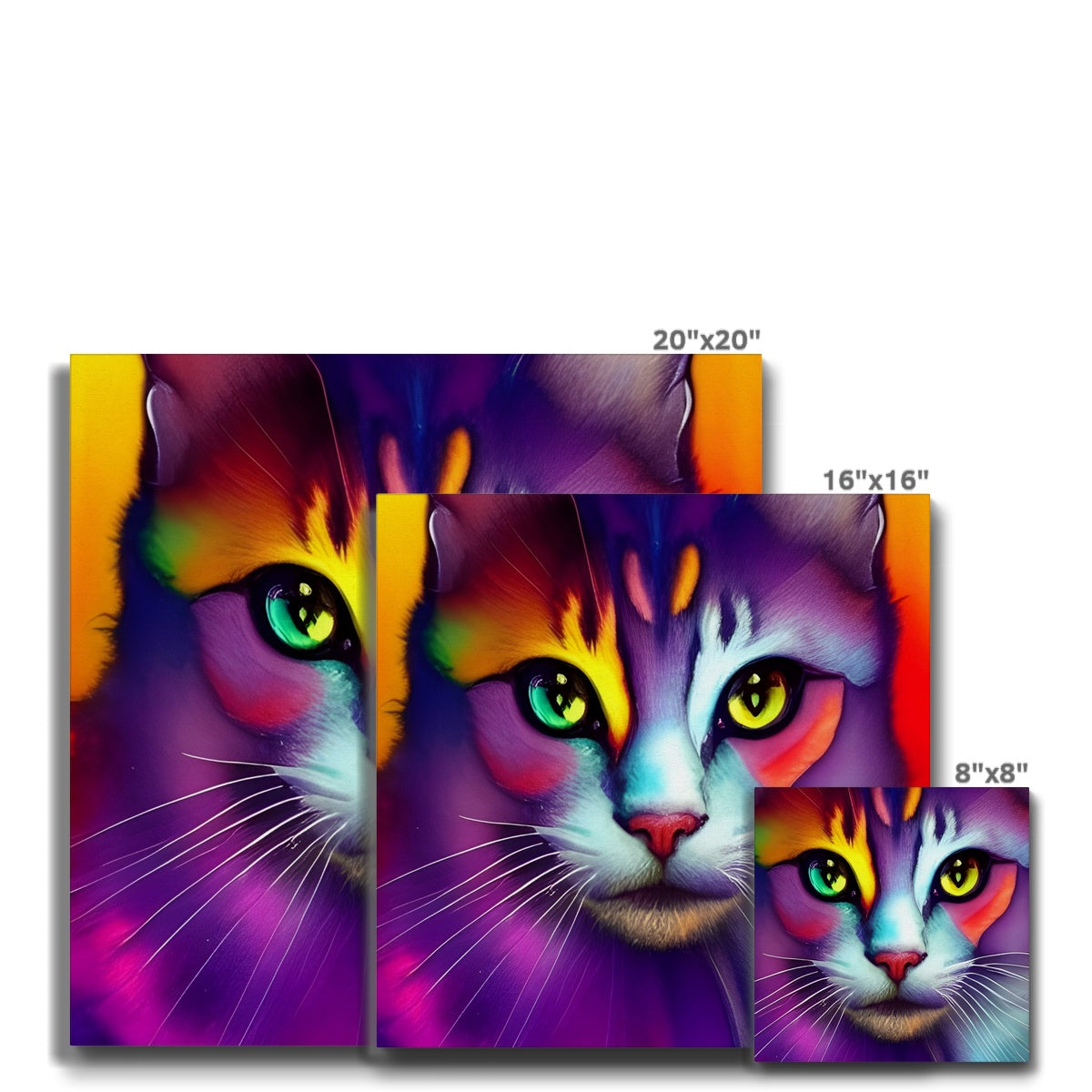 Colorful Cat Eco Canvas Prodigi