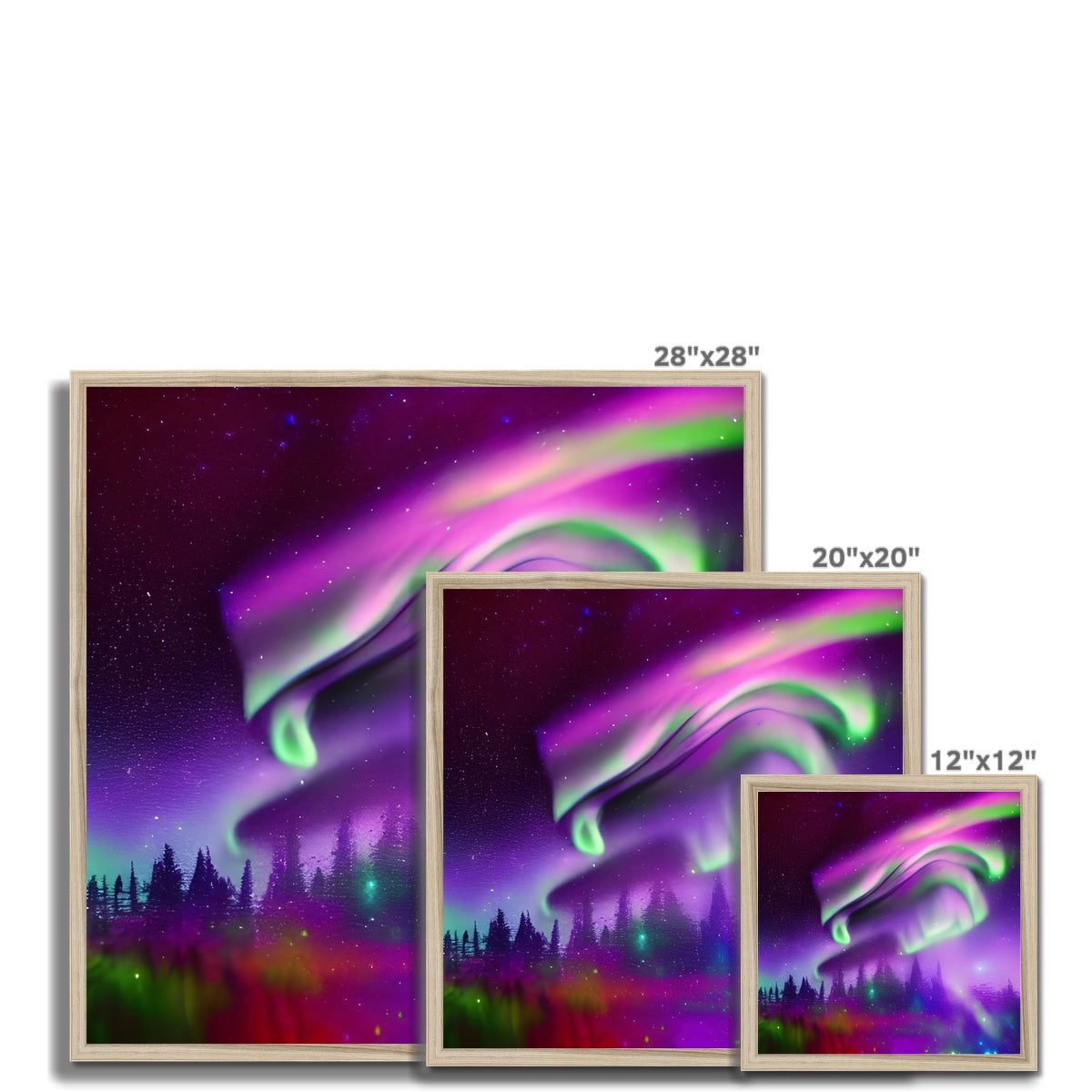 Aurora In A Sparkling Night Framed Print Prodigi