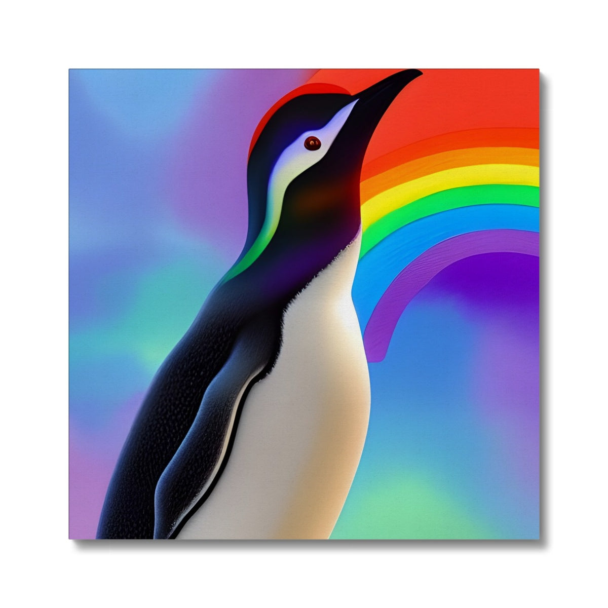 Rainbow Penguin Canvas Prodigi