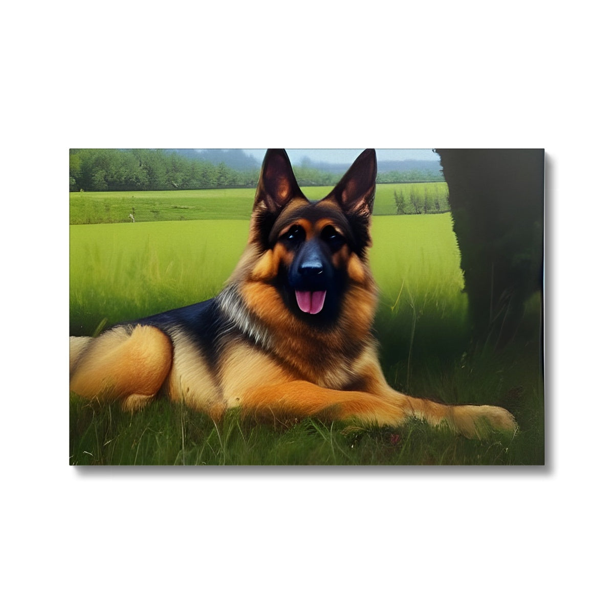 Dog Laying in a Field Eco Canvas Prodigi